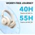 Anker Soundcore Space One, Active Noise Cancelling Headphones, 2X Stronger Voice Reduction, 40H ANC Playtime, App Control, LDAC Hi-Res Wireless Audio, Comfortable Fit, Clear Calls, Bluetooth 5.3 -White